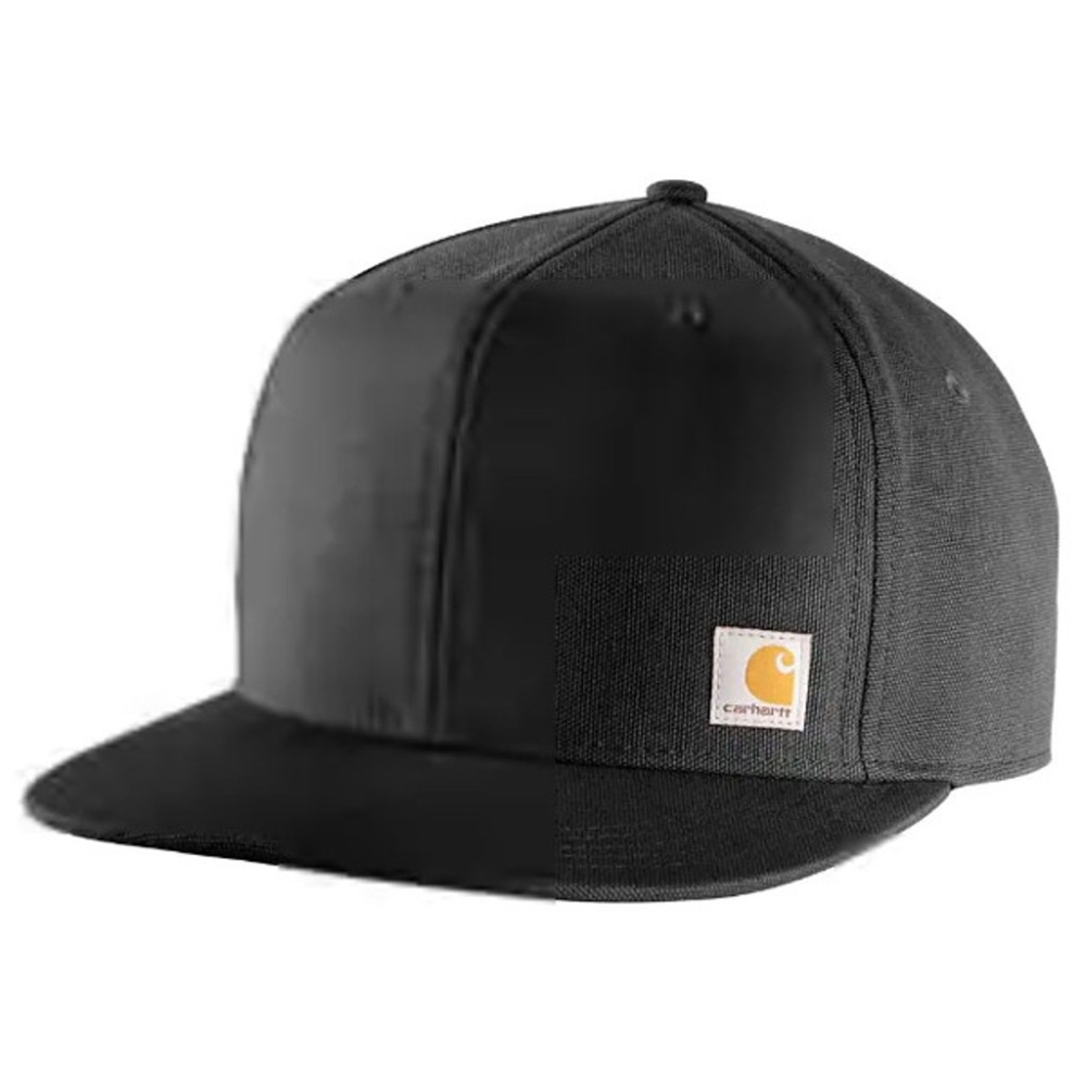 Carhartt Firm Duck Flat Brim Hat Black NEW